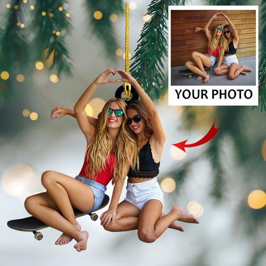 Custom photo Ornament | Friend