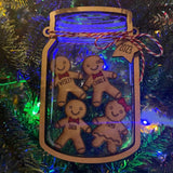 Personalized Gingerbread Ornament Christmas, Cookie Family Names, Family Ornament | Gingerbread