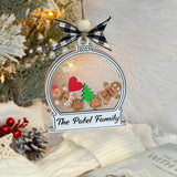 Personalized Gingerbread Ornament Christmas 2, Cookie Family Names | Gingerbread